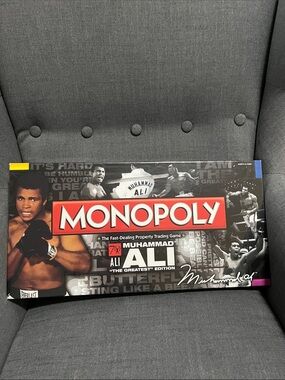 Monopoly Muhammad Ali Edition Board Game - Black and Red
